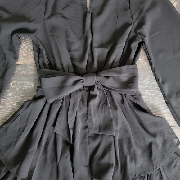 NWOT Flowy Black Dress - Picture 6 of 9